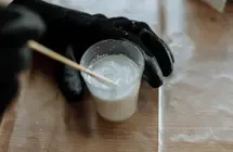 Mixing Resin in a Cup